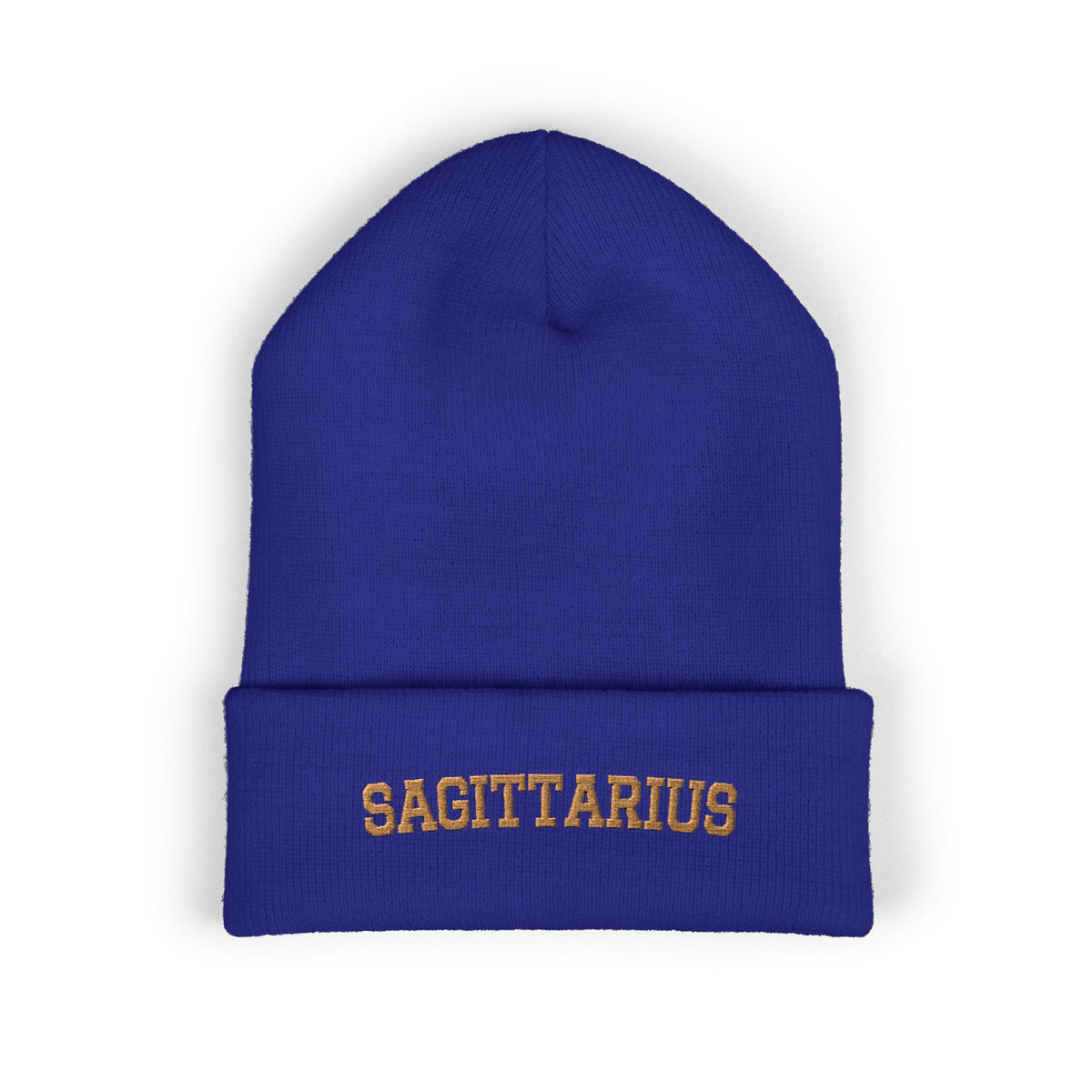 THE ZODIAC BEANIE — SAGITTARIUS — OLD GOLD