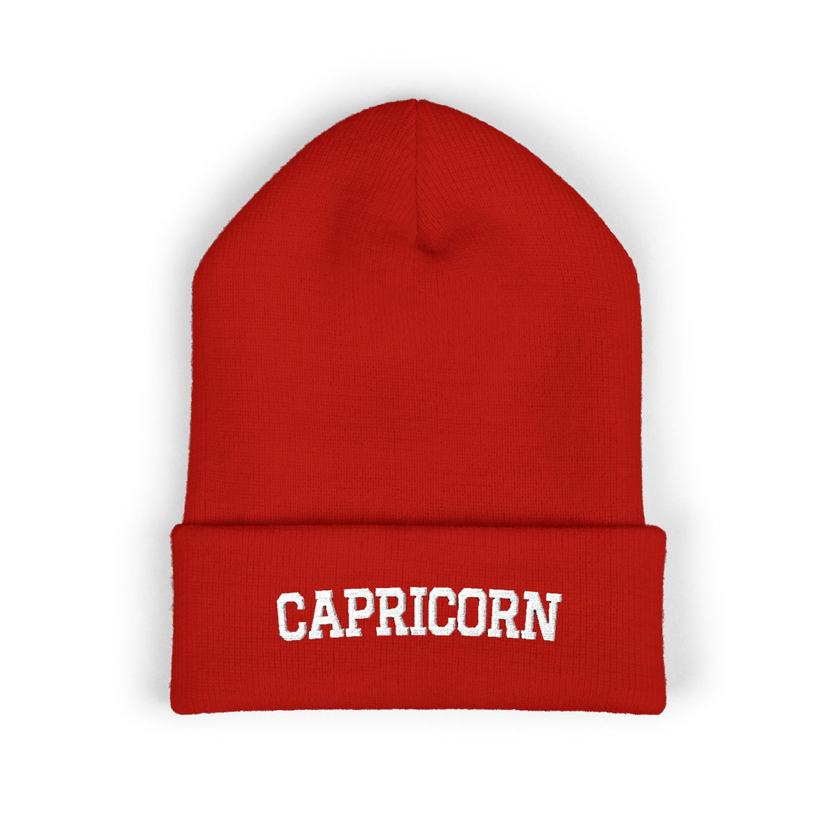 THE ZODIAC BEANIE — CAPRICORN — WHITE