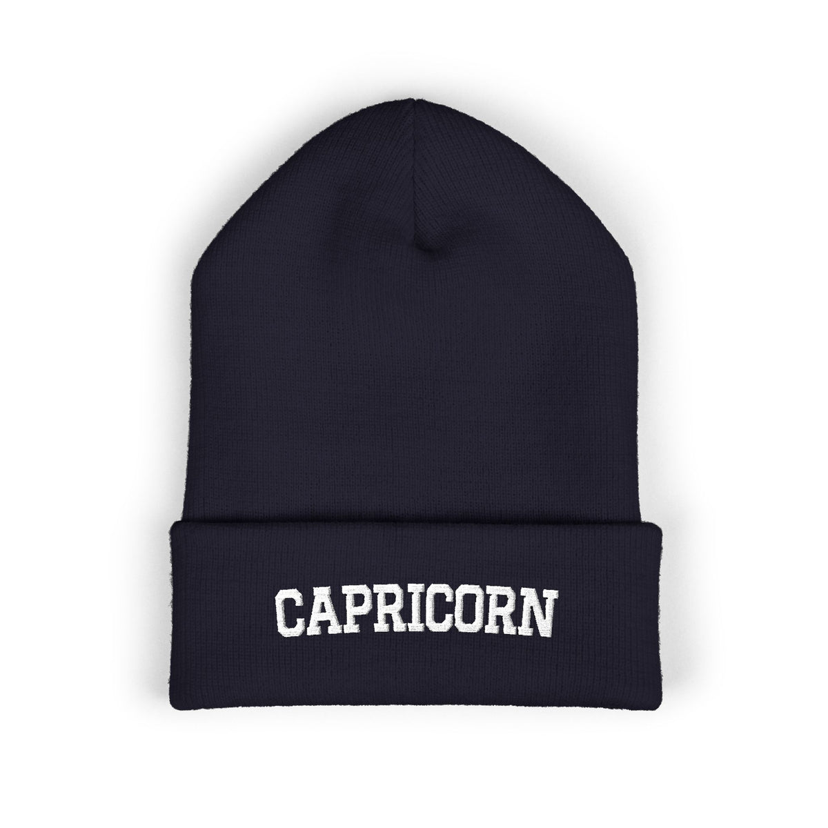 THE ZODIAC BEANIE — CAPRICORN — WHITE