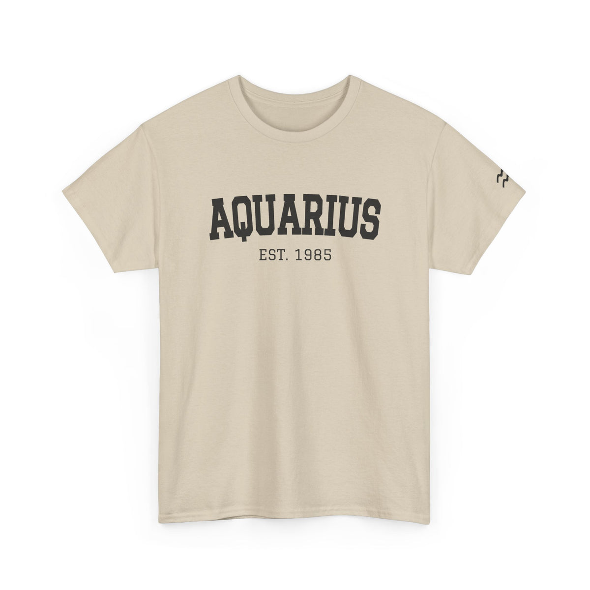 The Zodiac Tee: Aquarius, Est. Your Year