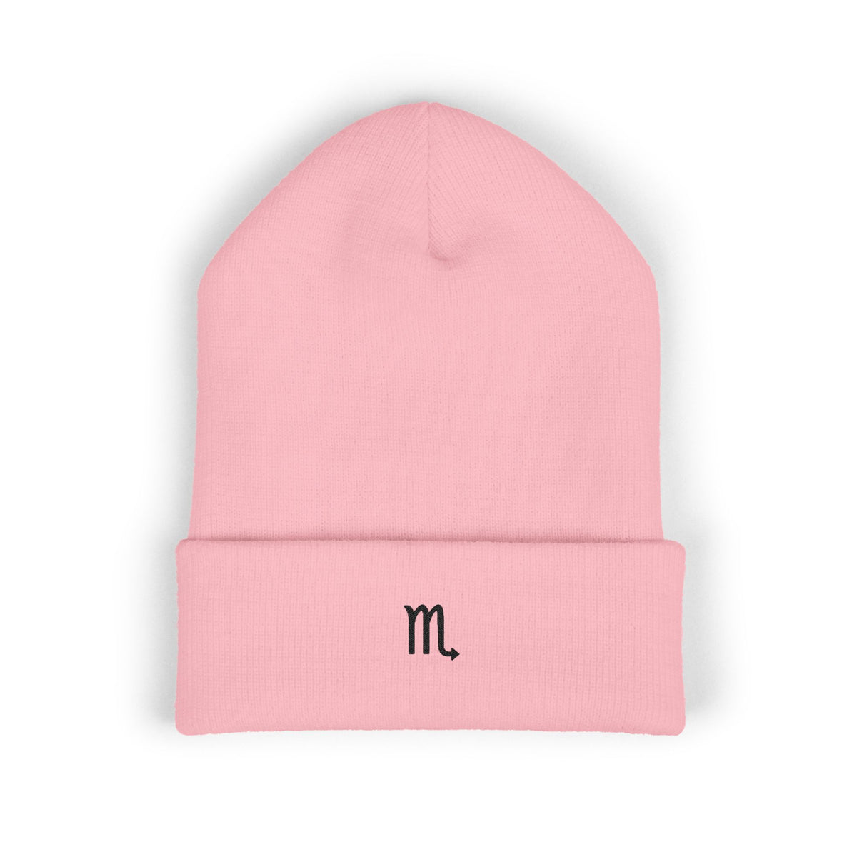 THE ZODIAC GLYPH BEANIE — SCORPIO — BLACK