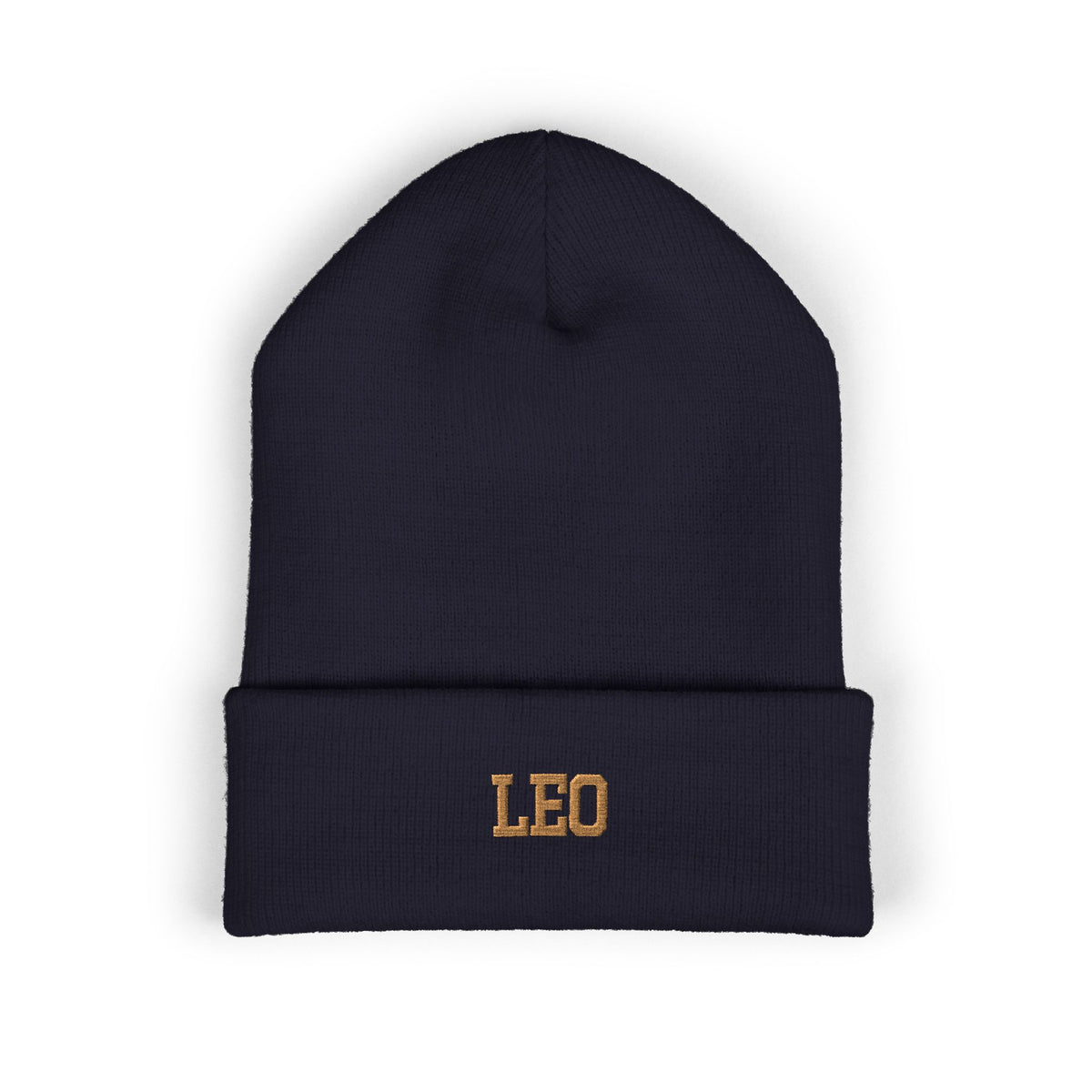 THE ZODIAC BEANIE — LEO — OLD GOLD