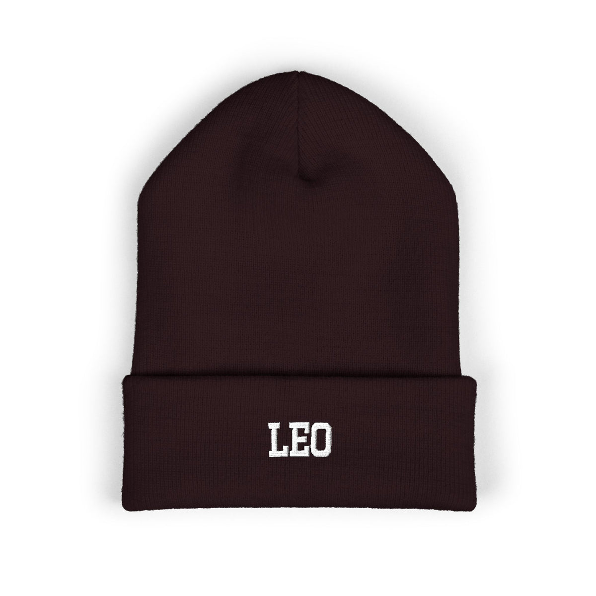 THE ZODIAC BEANIE — LEO — WHITE