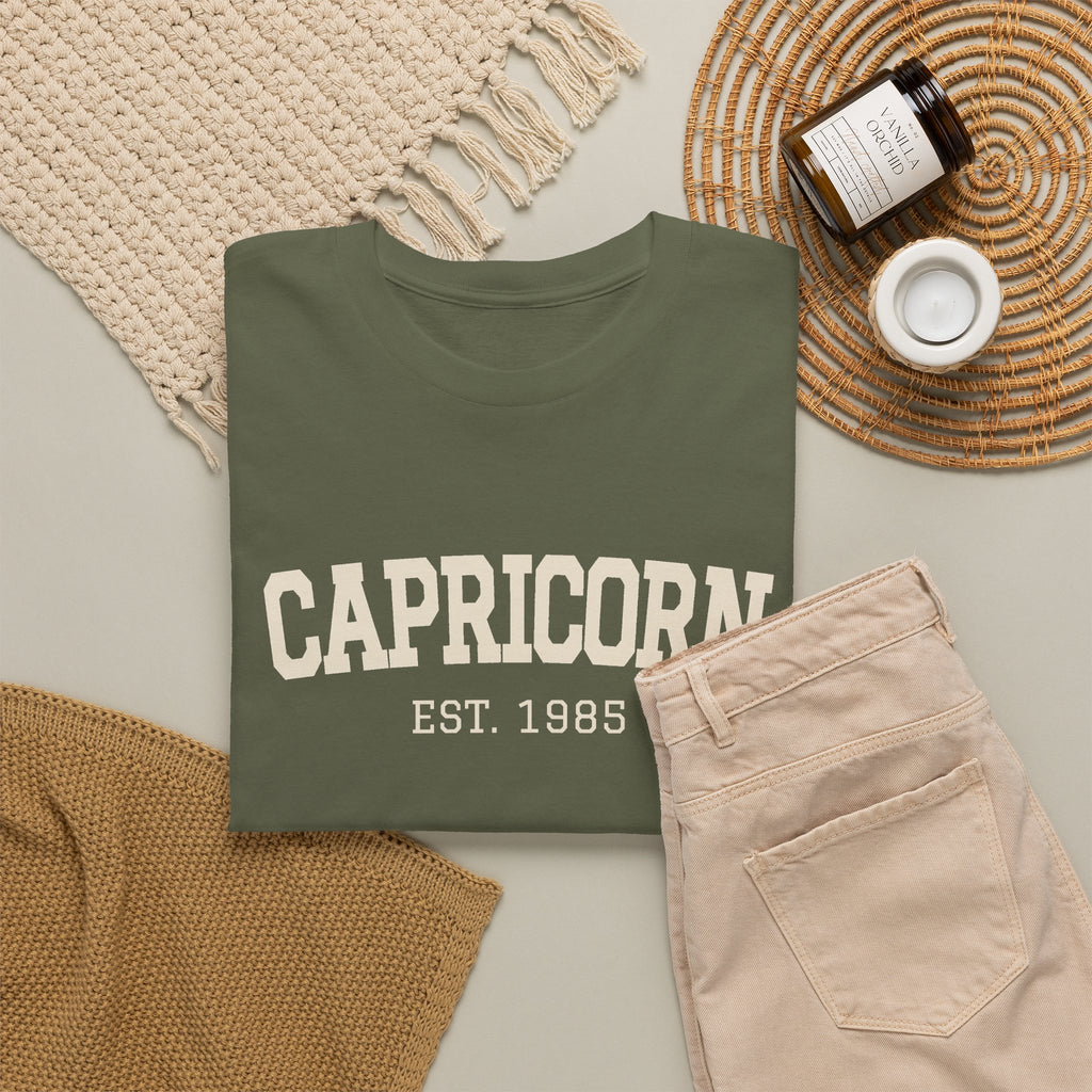 The Zodiac Tee: Capricorn, Est. Your Year
