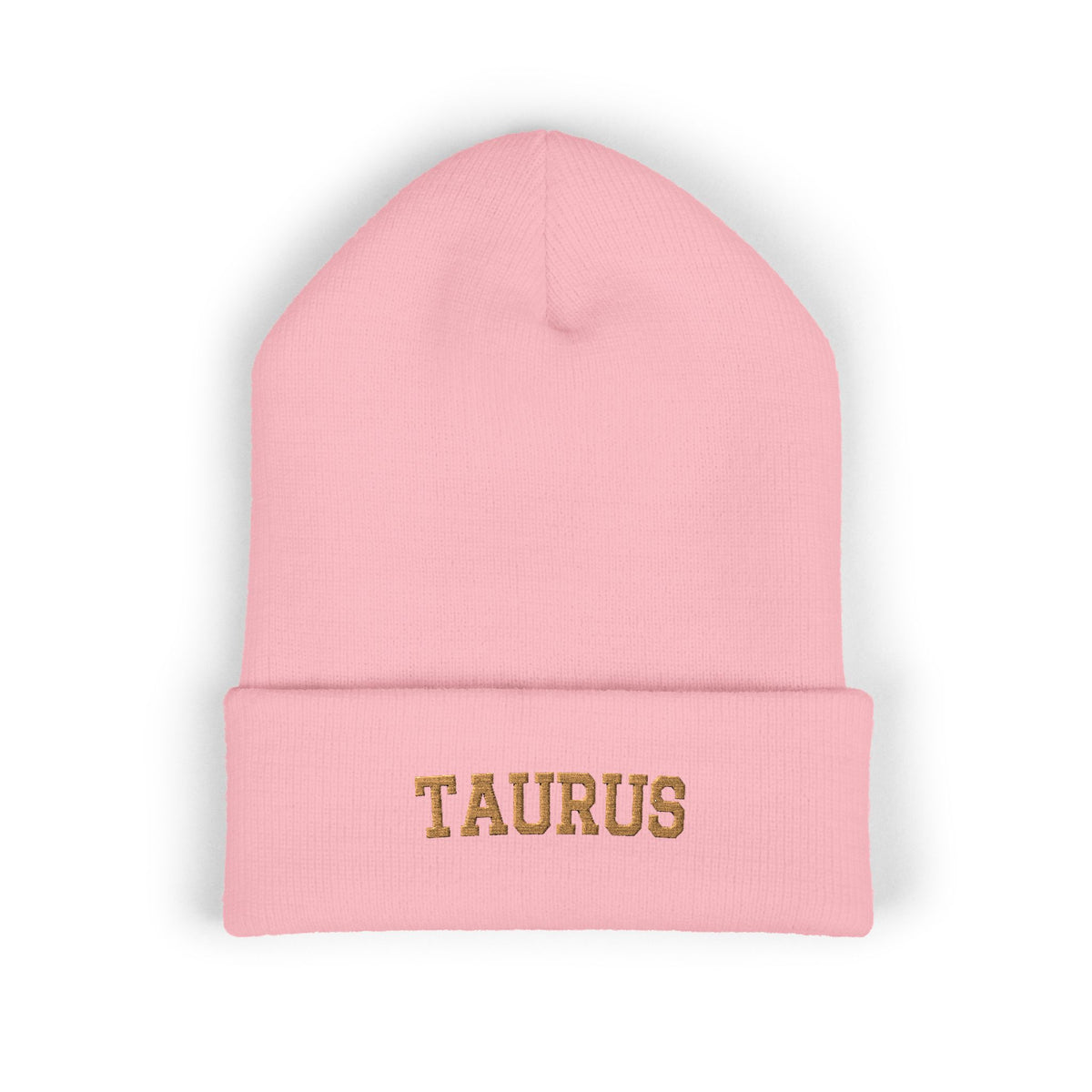 THE ZODIAC BEANIE — TAURUS — OLD GOLD