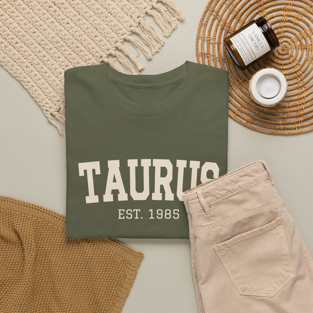 The Zodiac Tee: Taurus, Est. Your Year