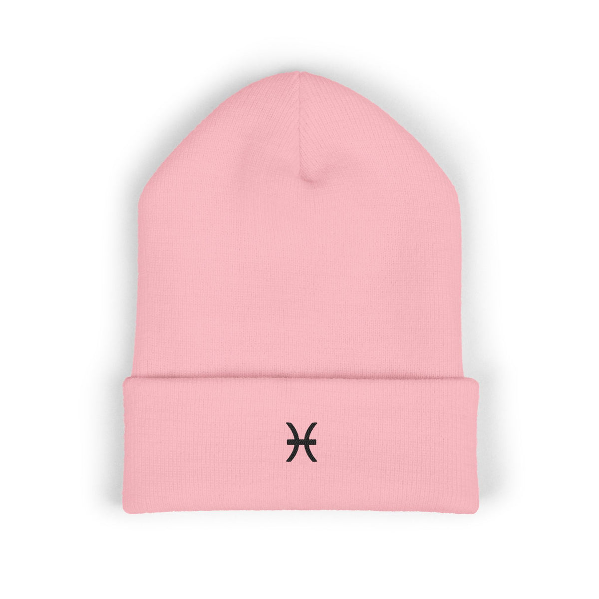 THE ZODIAC GLYPH BEANIE — PISCES — BLACK