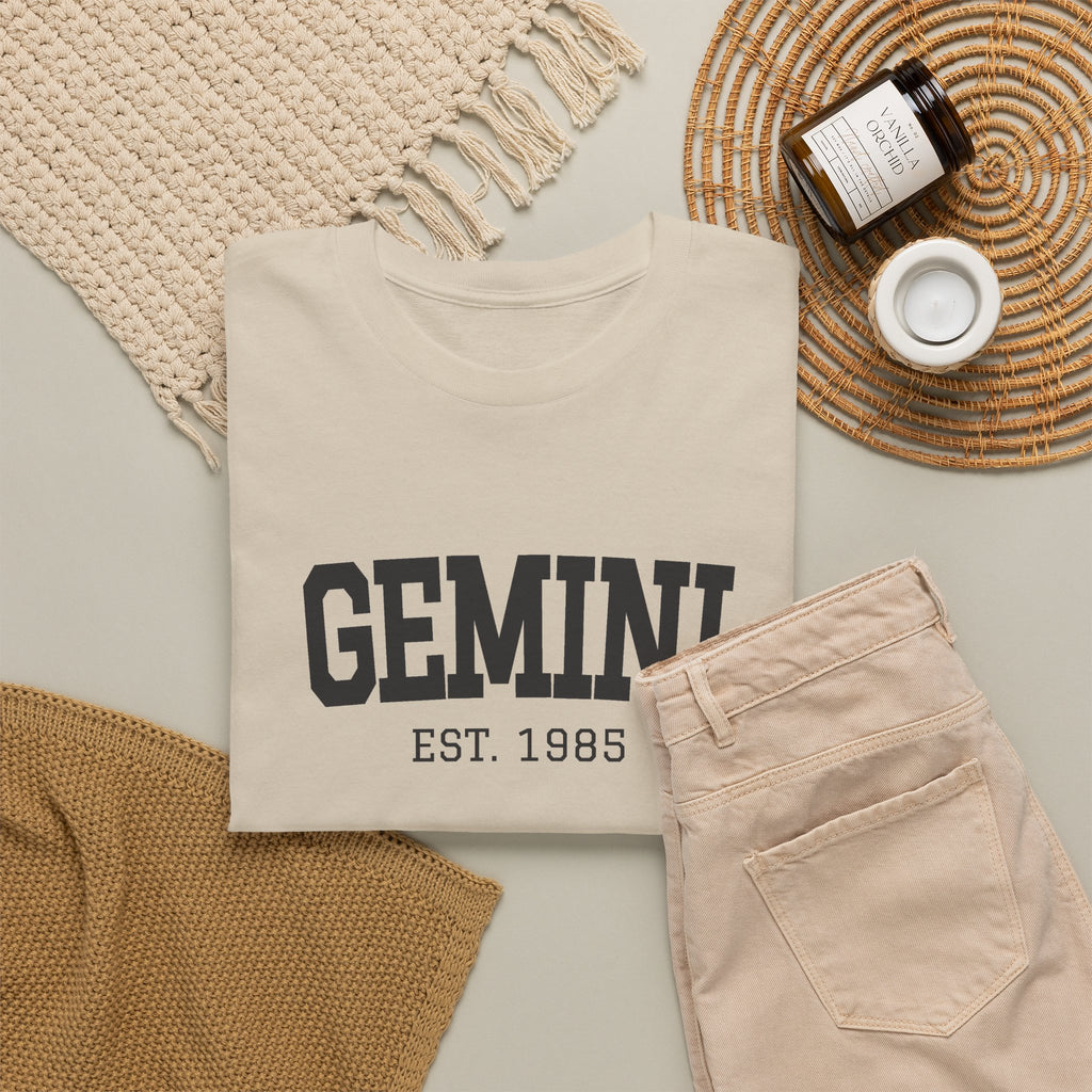 The Zodiac Tee: Gemini, Est. Your Year