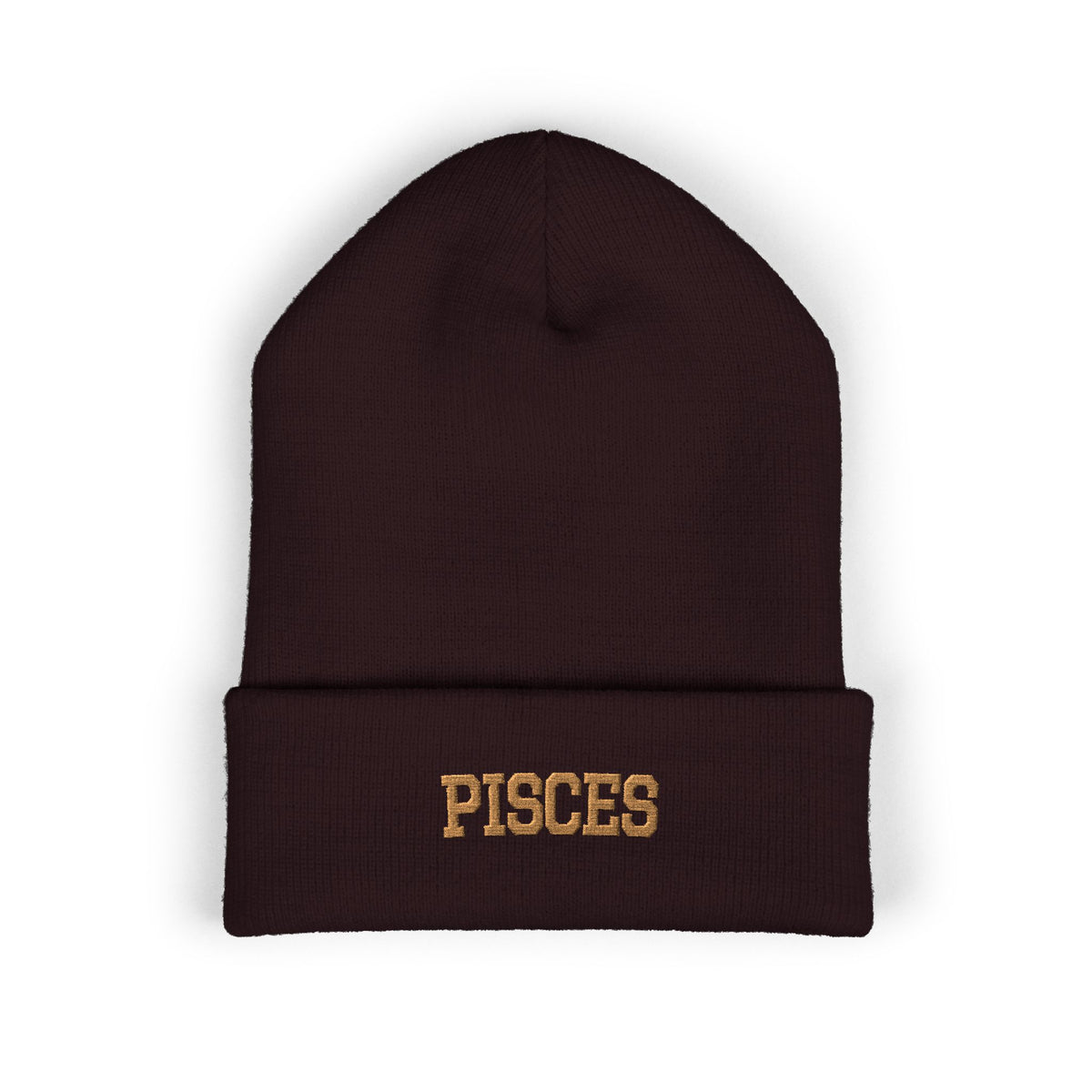 THE ZODIAC BEANIE — PISCES — OLD GOLD
