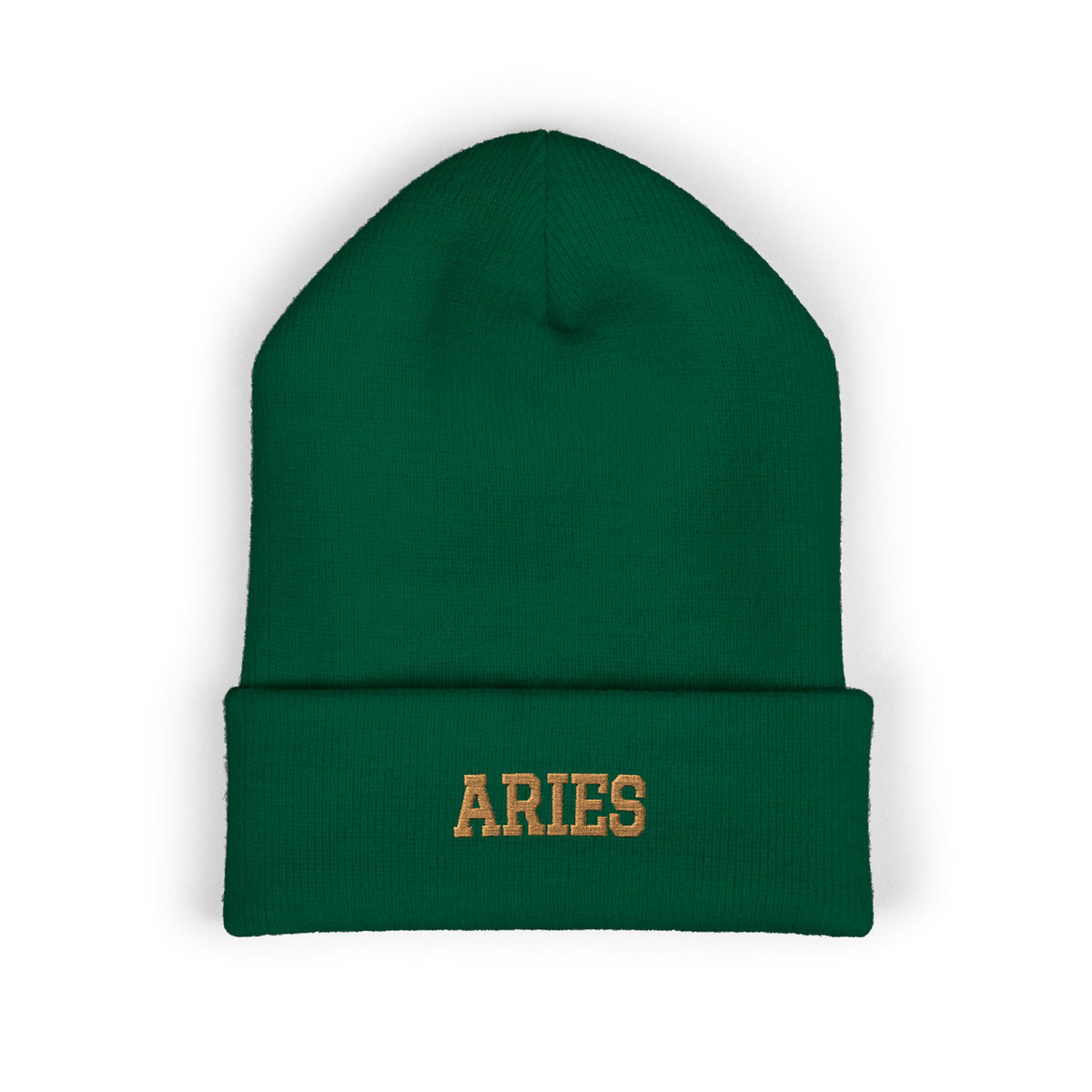 THE ZODIAC BEANIE — ARIES — OLD GOLD