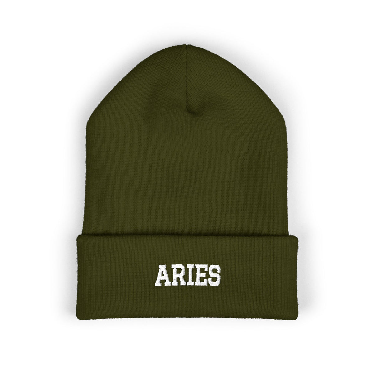 THE ZODIAC BEANIE — ARIES — WHITE