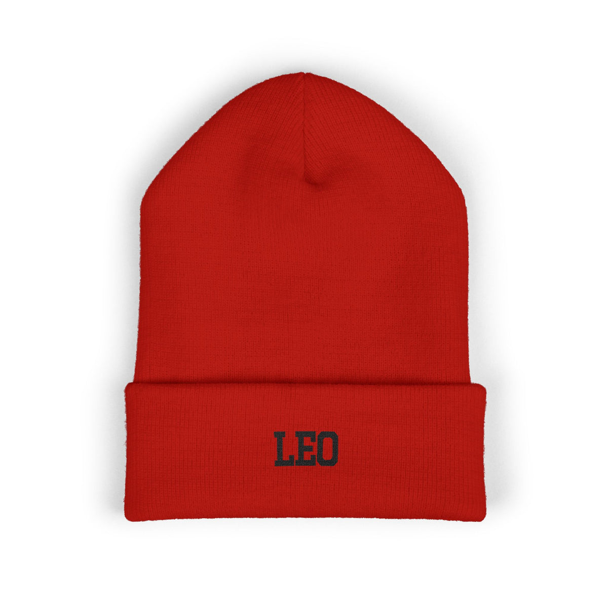 THE ZODIAC BEANIE — LEO — BLACK