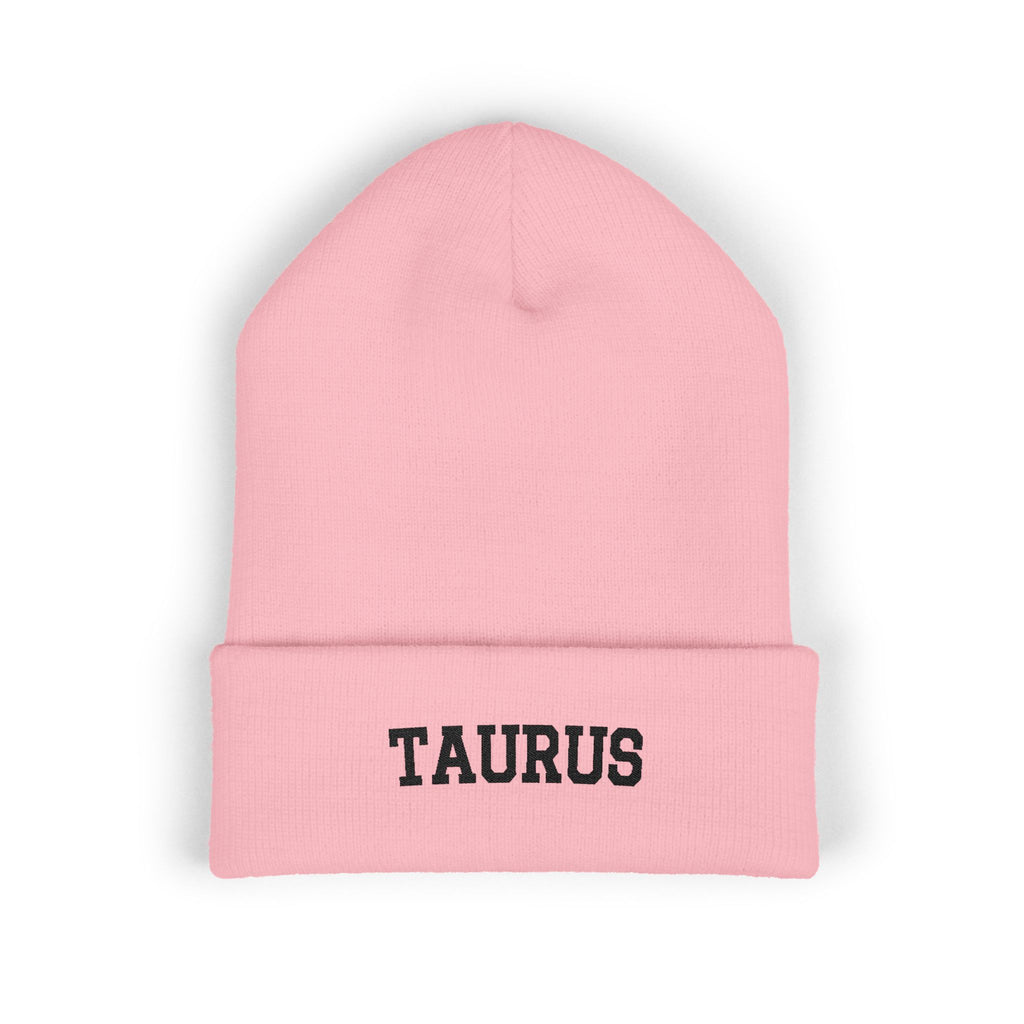 THE ZODIAC BEANIE — TAURUS — BLACK