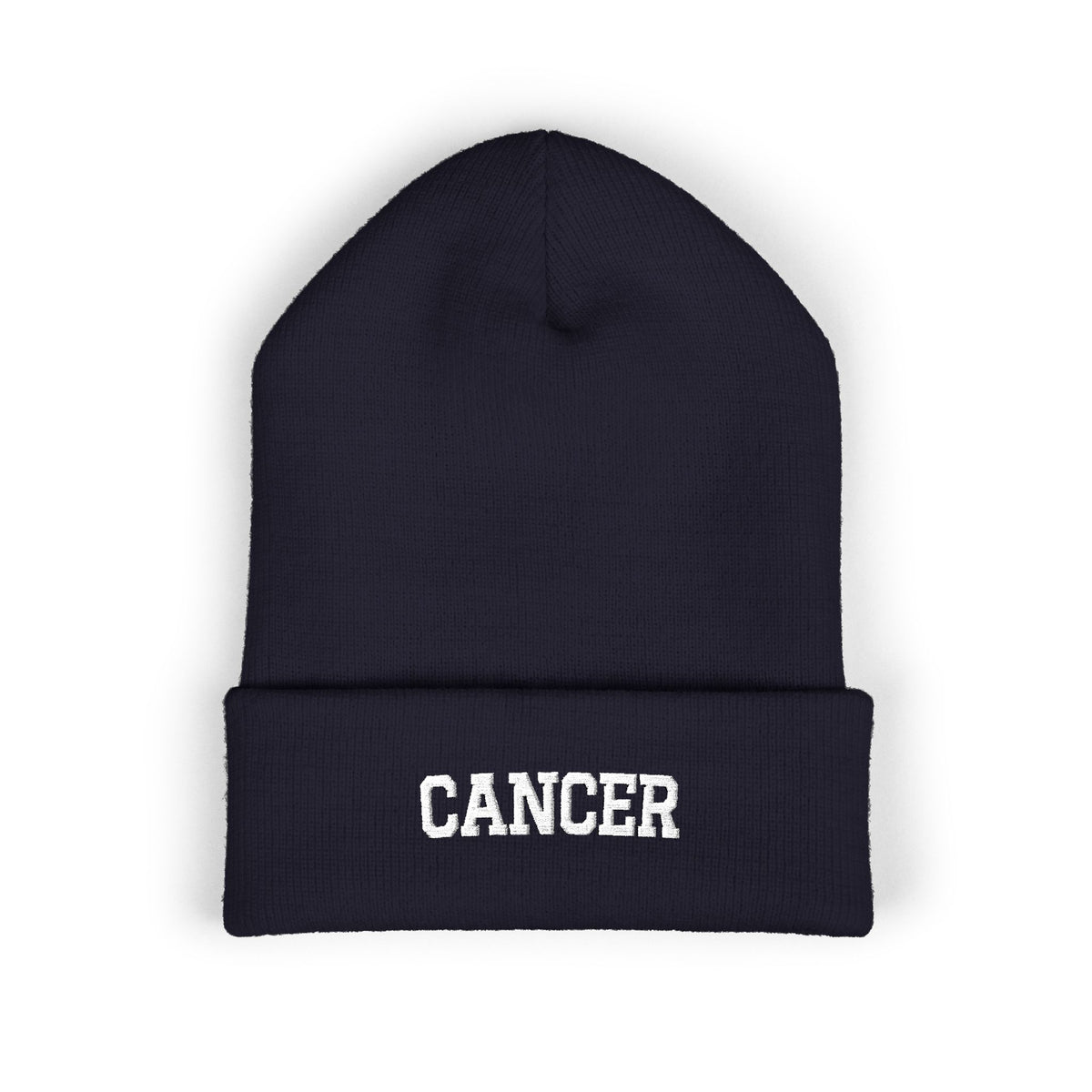 THE ZODIAC BEANIE — CANCER — WHITE