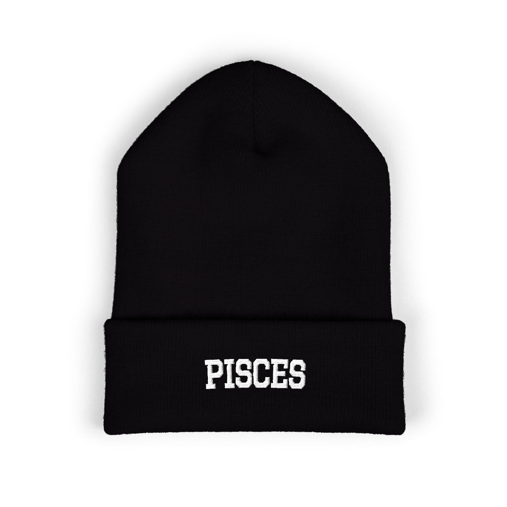 THE ZODIAC BEANIE — PISCES — WHITE
