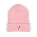 THE ZODIAC GLYPH BEANIE — TAURUS — BLACK