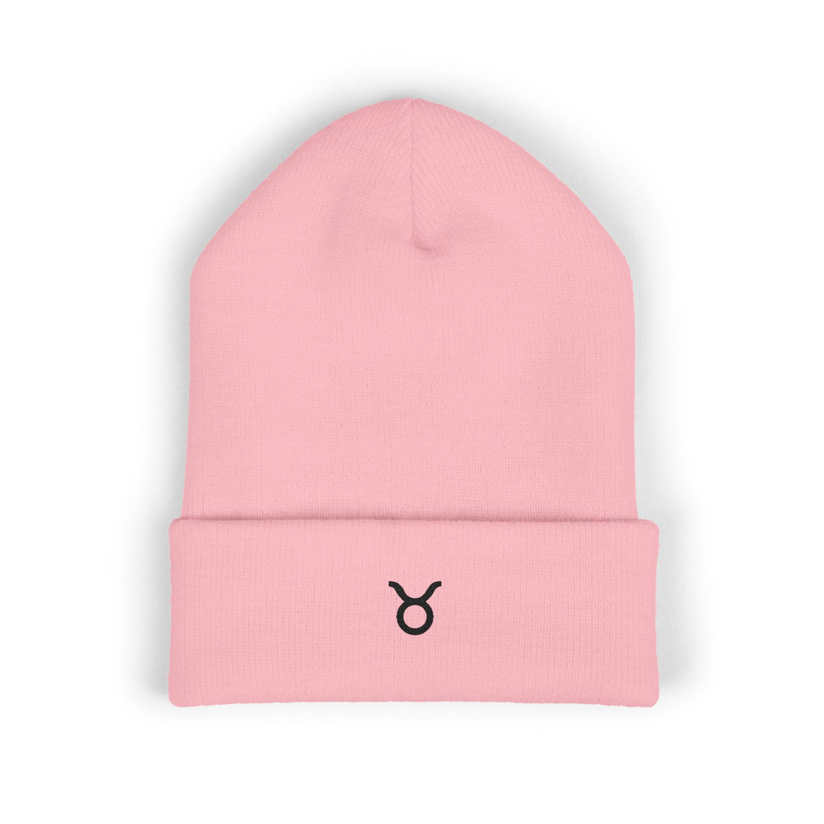 THE ZODIAC GLYPH BEANIE — TAURUS — BLACK