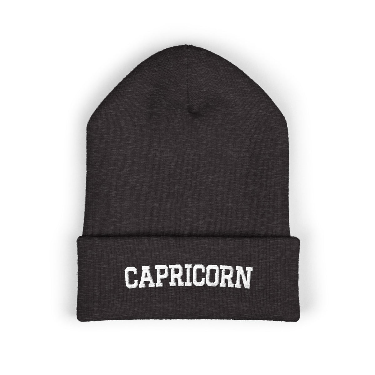THE ZODIAC BEANIE — CAPRICORN — WHITE
