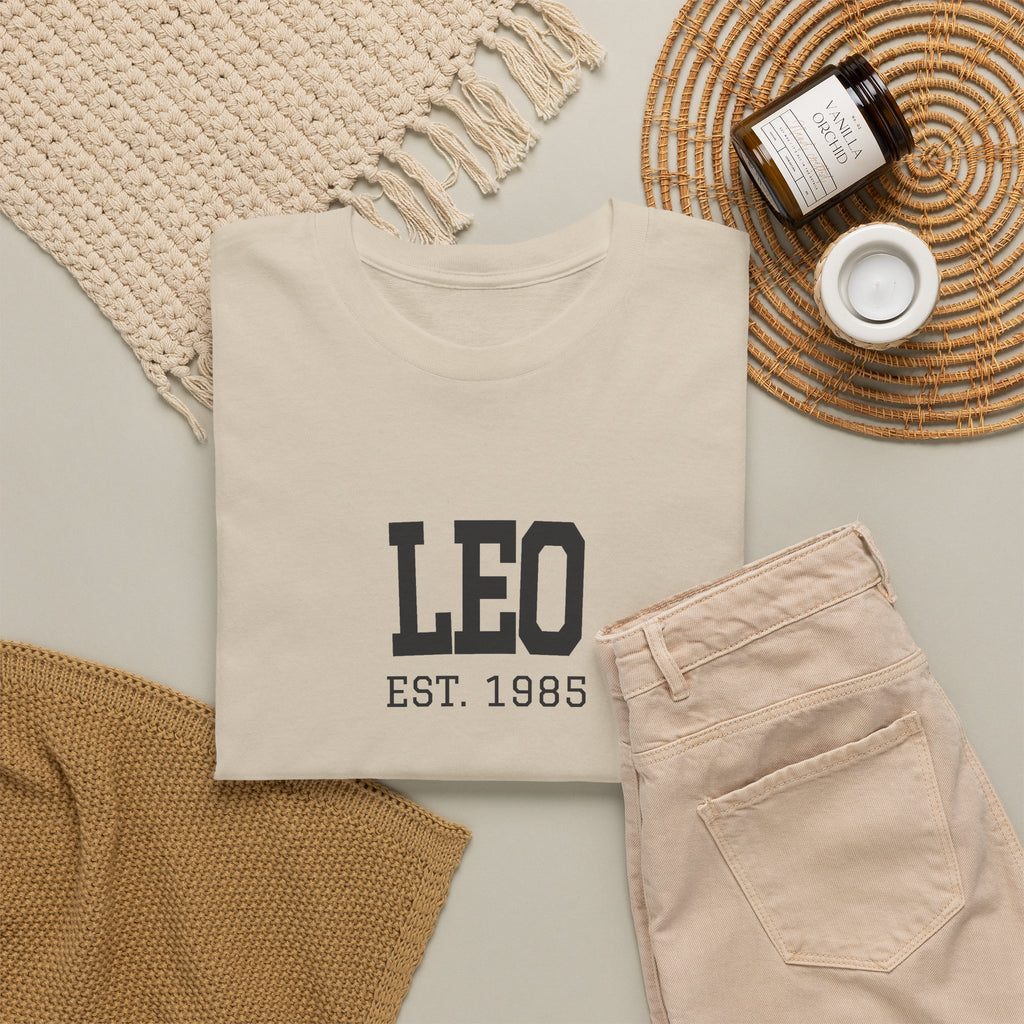 The Zodiac Tee: Leo, Est. Your Year