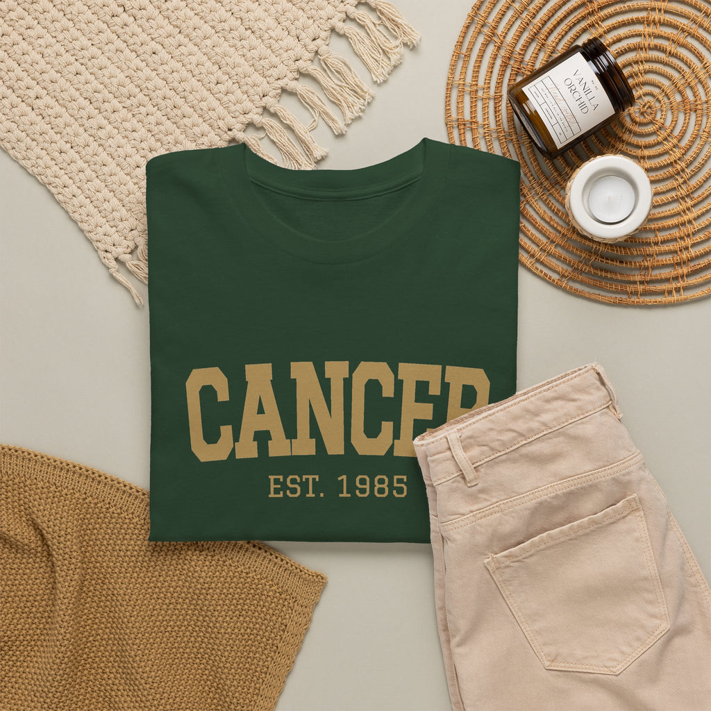 The Zodiac Tee: Cancer, Est. Your Year