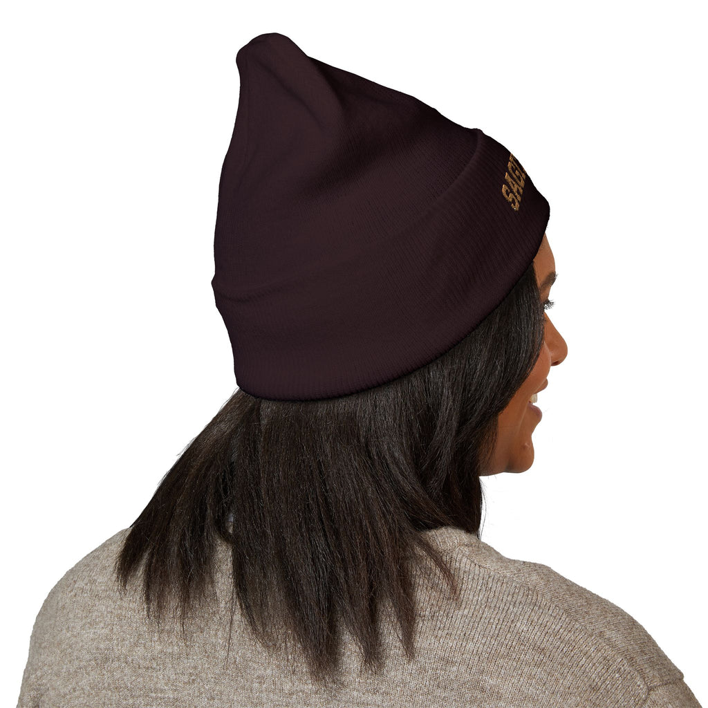 THE ZODIAC BEANIE — SAGITTARIUS — OLD GOLD