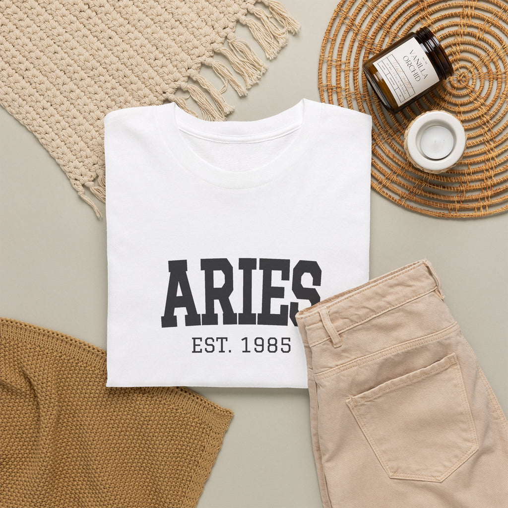 The Zodiac Tee: Aries, Est. Your Year