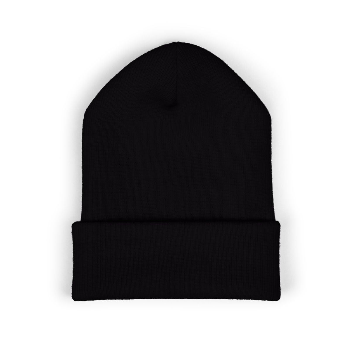 The Zodiac Beanie, Gemini, old gold thread, black beanie